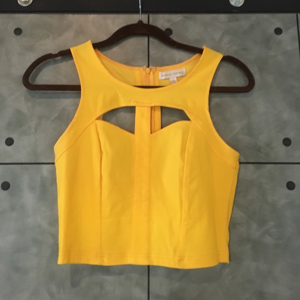 Yellow Crop Top